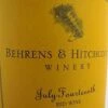 1995 Behrens And Hitchcock Napa Valley Zinfandel