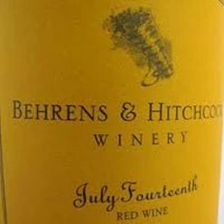 1995 Behrens And Hitchcock Napa Valley Zinfandel