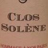2012 Hommage A Nos Pairs Clos Solene 75cl