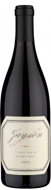 2012 Jayson Pinot Noir Sonoma Coast Napa Valley USA