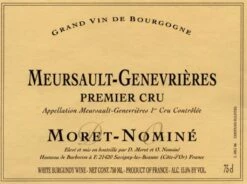Moret-Nomine 2005 Moret-Nominé Meursault-Genevriéres 1 Er Cru
