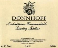 Weingut Donnhoff 2003 Dönnhoff Niederhäuser Hermannshöhle Auslese GK 12